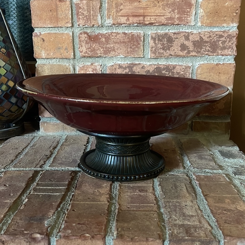 PartyLite Moroccan Spice Pedestal Bowl